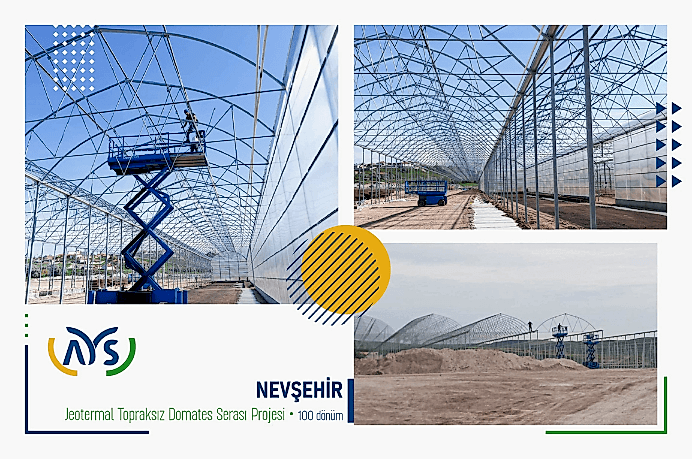 Our Geothermal Soilless Tomato Greenhouse Project, which is being built on 100 acres of land in Nevsehir, continues...
